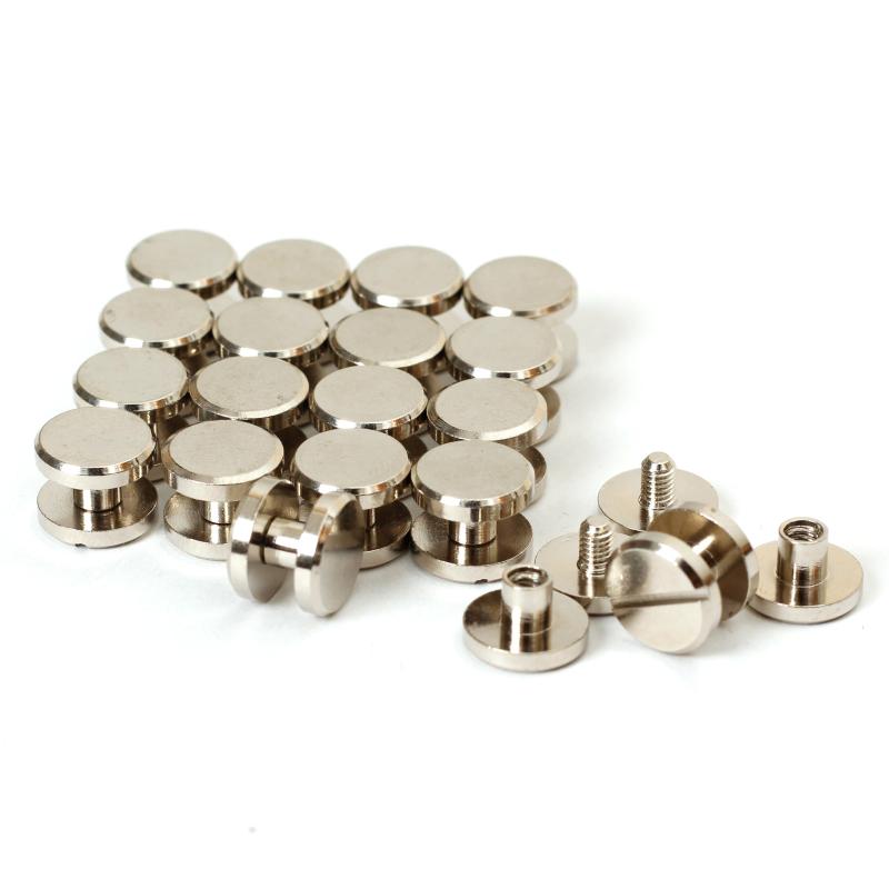 乐天商城 - シカゴスクリュー 20個入り 10×4×4mm 真鍮組ネジ コンチョ バッグ ベルト 底びょう リベット スタッズ パーツ 鋲 リベット スタッド ネジ式 レザークラフト DIY ハンドメイド パーツ