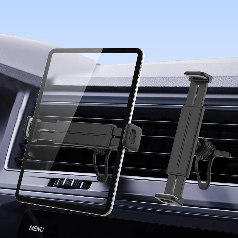 乐天商城 - 車載 タブレットホルダー 吹き出し口用 ipad 車載ホルダー 三点とめ式大重量固定可 iPad/iPad Pro/iPad Mini/Switchなど6～13.5インチタブレット・スマホ・カーナビに全機種対応