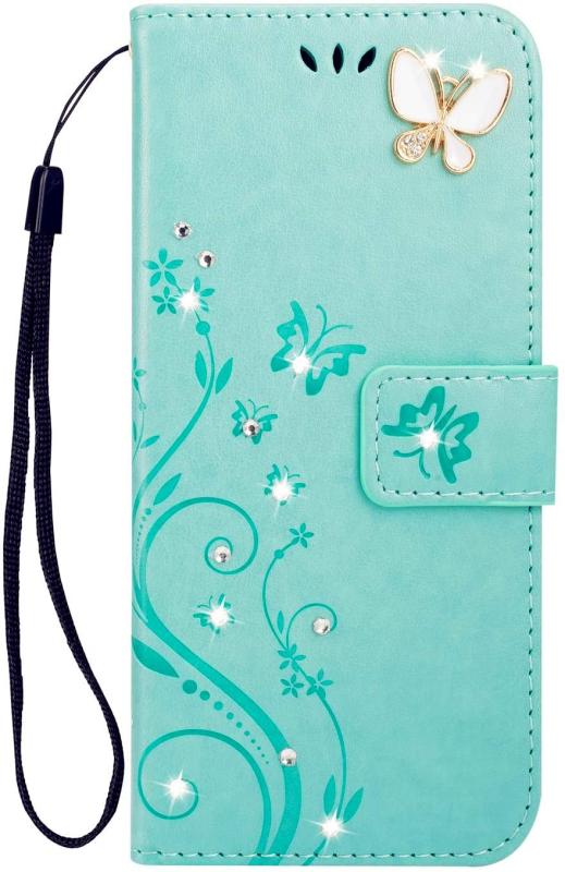 Rakuten - らくらくスマートフォン F-42A らくらくスマートフォン me F-01L ケース 手帳型 マホケース ストラップ付 おしゃれ かわいい 人気 マグネット カード収納 財布型 スタンド機能付き 全面保護 カ