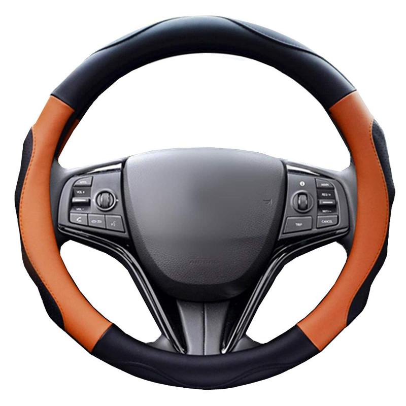 ハンドルカバー 軽自動車用 sサイズ ステアリングカバー 3Dグリップ滑り止め 手触りよし フィット感 普通車 アクセサリー LY06