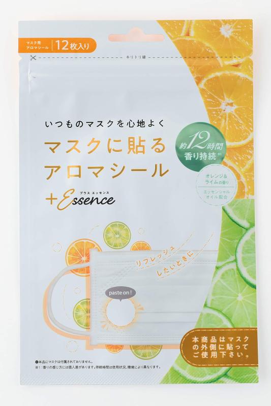 乐天商城 - せんせん プラスエッセンス マスクアロマシール オレンジ&ライム 6個パック