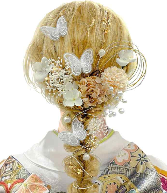 乐天商城 - 髪飾り 成人式 水引 金箔 人気 ロープ ゴールド シルバー ヘアアクセサリー 前撮り 振袖 卒業式 結婚式 和装 袴 着物全 7色 浴衣に ブライダル 花嫁 ヘッドパーツ
