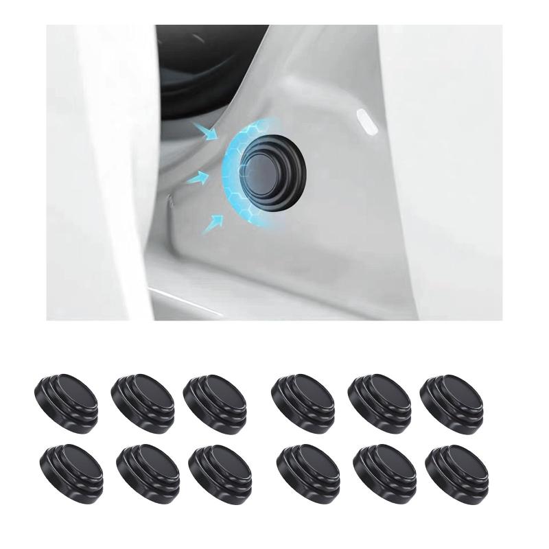 車のドアクッション ヴェルファイア AGH45W/AGH40W/AAHH40W/AAHH45W 40系/ アルファード AGH45W/AGH40W/AAHH40W/AAHH45W 40系 に対応 車のドアショックプロテクトクッション シリコン製 黒色