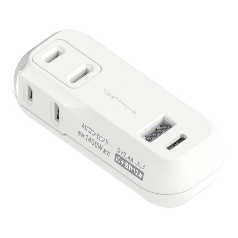 乐天商城 - カシムラ 国内・海外両用電源タップ NWM-22 Gr