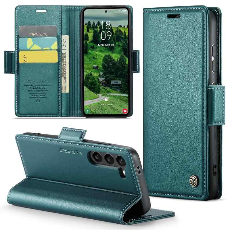 Rakuten - Galaxy S24 用 ケース 手帳型 財布型 カードポケット付き ギャラクシーs24 / docomo SC-51E / au SCG25 カバー カード収納 スマホケース 高級レザー 耐衝撃 全面保護 スタンド機能 ストラップホール