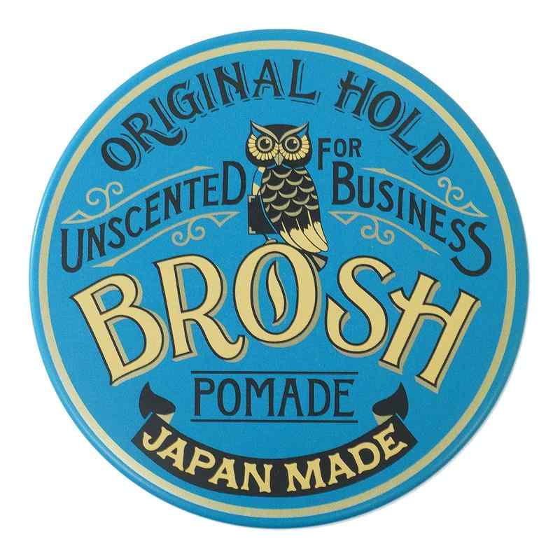 BROSH POMADE UNSCENTED 無香料 ミディアムホールド ポマード ビジネスシーン