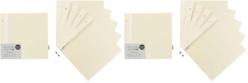 Rakuten - セキセイ SEKISEI スぺアルバム台紙 スペア台紙 ライトフリーアルバム XP-53F-00