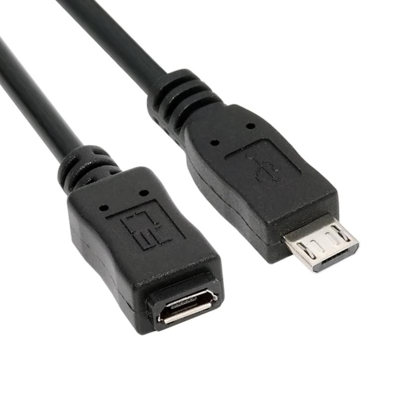 乐天商城 - CY USB 2.0 ハイスピード ミニUSB マイクロUSB 5ピン オス-メス 延長アダプターケーブル