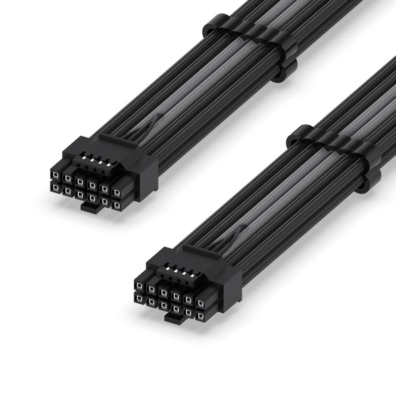 12VHPWR 電源専用 PSUケーブル 、16 ピン (12+4) オス To 16 ピン (12+4)オス Gen 5 電源ユニット用 ケーブル PCIe 5.0 コネクタ、RTX 3090Ti 4070Ti 4080 4090用 16AWG 60