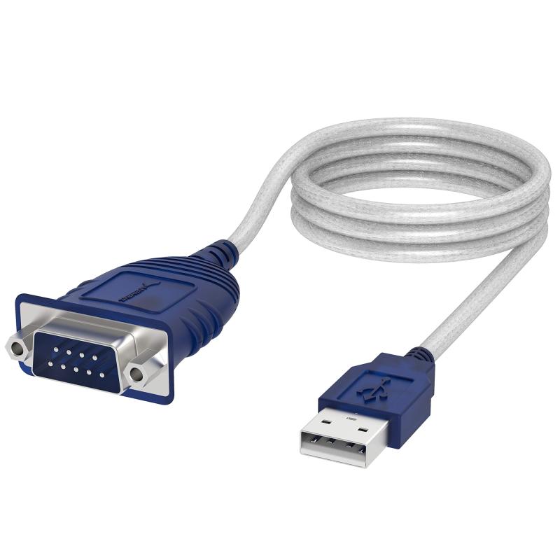 Liquid Crystal Protector - USB 2.0 - シリアル (9ピン) DB 9 RS 232 変換ケーブル、多作チップセット、ヘックスナッツ