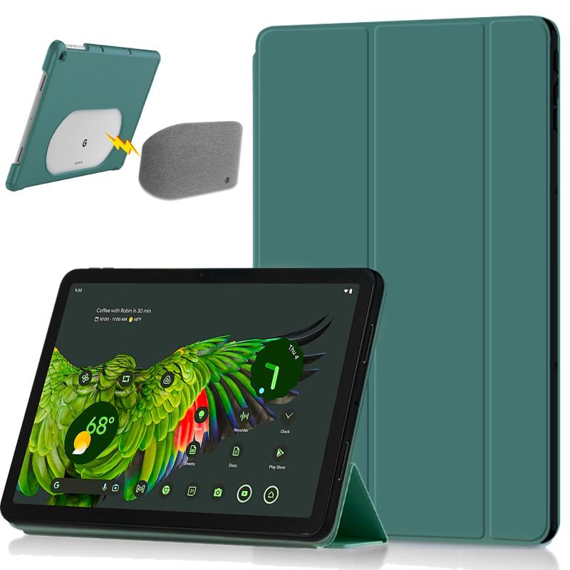 Google Pixel Tablet 2023 専用 ケースPUレザー グーグル ピクセル Tablet カバー シンプル 擦り傷防止 軽量 薄型 防衝撃 PUレザー ソフト Google Pixel Tablet 対応（ブラック）