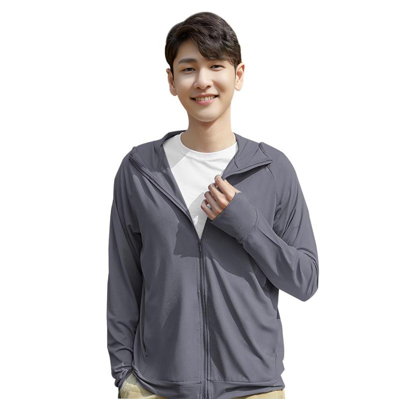 [] ラッシュガード メンズ 水着 長袖 ラッシュパーカー オーバーウェア 冷感 羽織 フード付き 日焼け対策 UVカット 水陸両用 吸湿 速乾 プール 海 サウナ