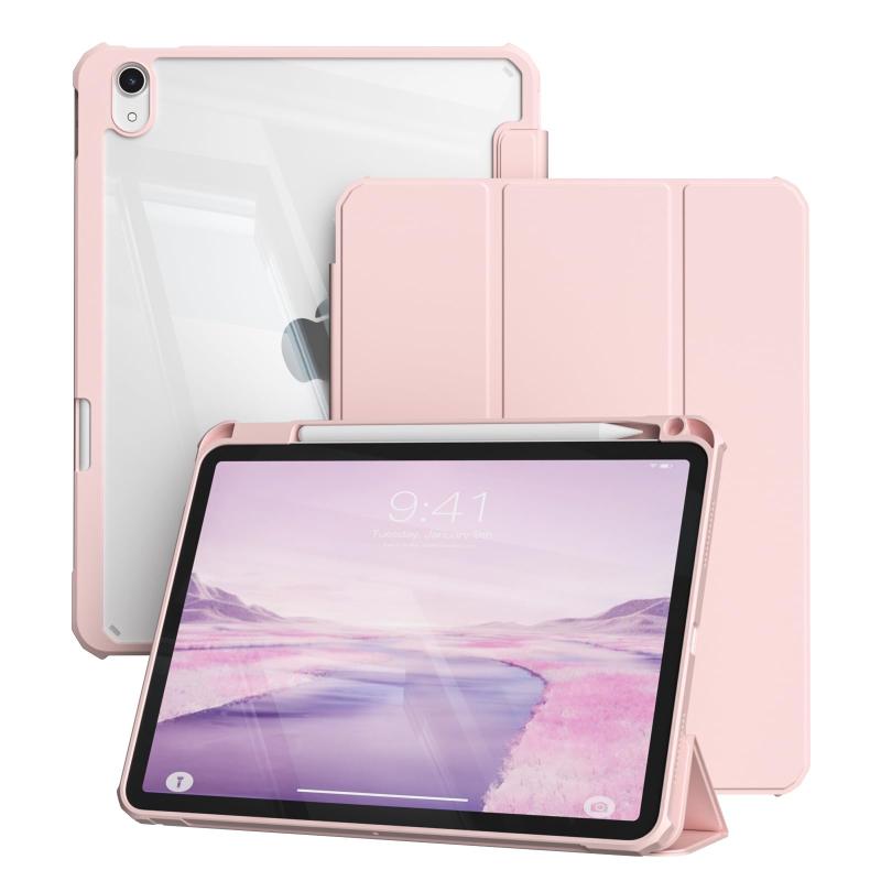 楽天市場】ipad ケース 第10世代 クリア（カラーピンク）（パソコン