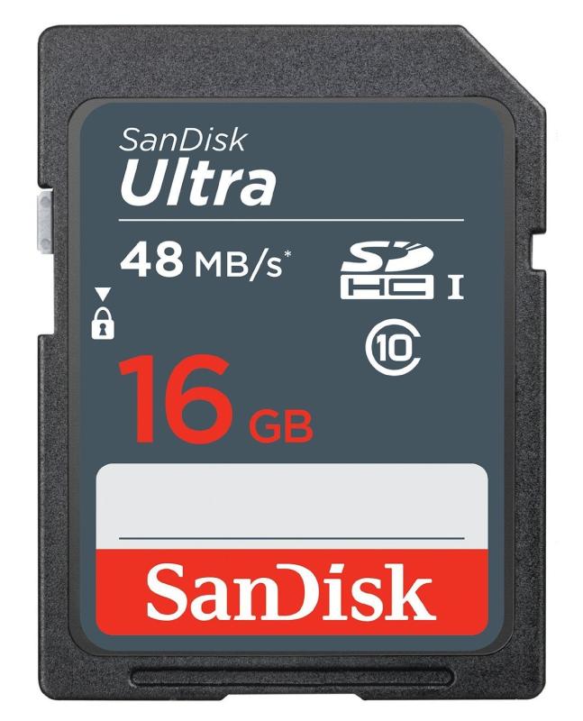 16GB サンディスク Ultra Sカード UHS-I対応 R:48MB/s 海外リテール SDSDUNB-GN3IN