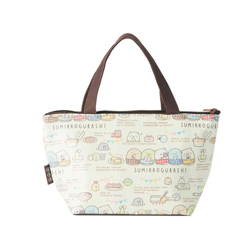 アサヒ興洋 すみっコぐらし 保冷バッグ ランチトートバッグ ベージュ 16×28×10cm ポケット付 内側アルミ蒸着 SK-T17 弁当袋本体サイズ：約高さ16×幅28×奥行10cm本体重量：150g素材・材質：ポリエステル、発泡ポリエチレン原産国：中国