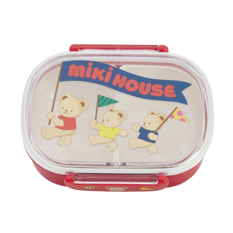 Lunch Boxes - [ミキハウス] ランチボックス 360ml お弁当箱 くま 日本製 レンジ対応 食洗機可 男の子 女の子 ベビー キッズ 幼稚園 保育園 子供服 弁当箱 15-4139-683