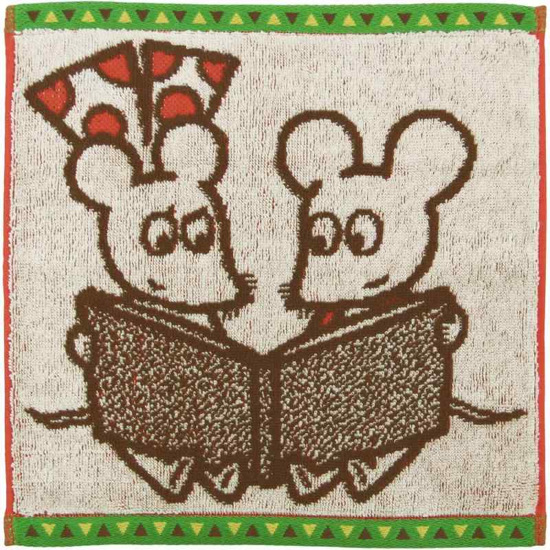 乐天商城 - 林(Hayashi) タオルハンカチ 約25×25cm ねずみくんのチョッキ いつも一緒 アイボリー PL203700