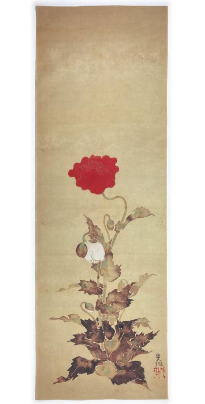 古今東西 手ぬぐい 芥子花図 尾形光琳