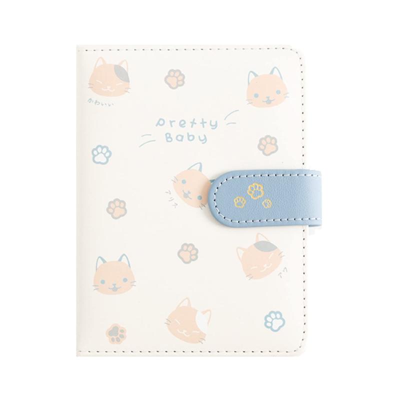 乐天商城 - かわいい猫 の デザイン ノート 可愛い キャット PUレザー マグネット バックル ノート 学生 手帳 ノート 64K ねこ カバー 筆記用具 鉛筆 文房具 可愛い文房具 女の子 新学期 入学祝い ギフト
