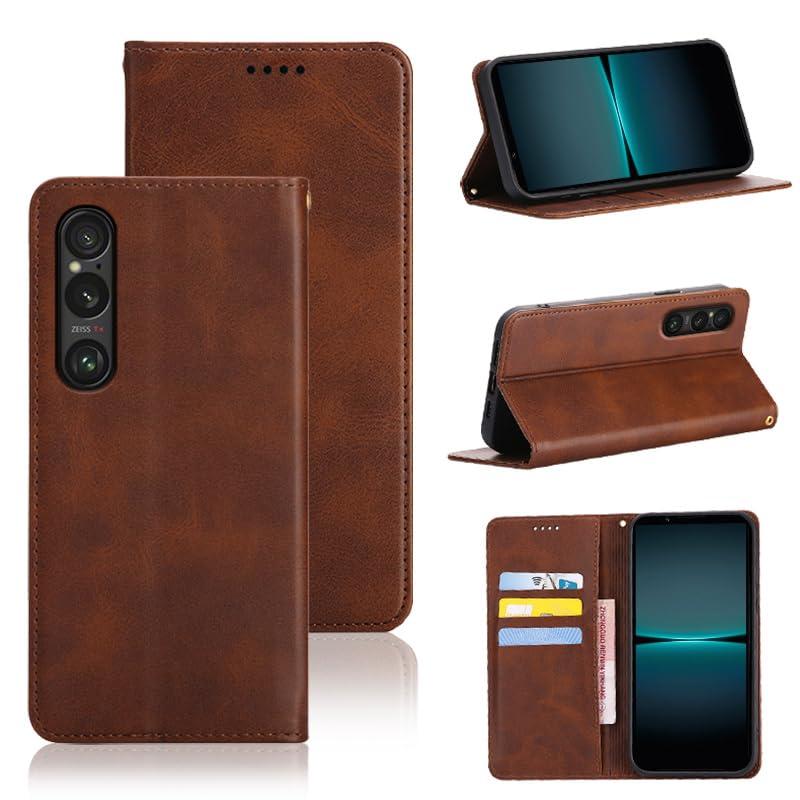 Rakuten - 適用 Xperia 1 VII ケース 手帳型 適用 エクスペリア1 VII SO-51F/XQ-FS44/SOG15 手帳型ケース スマホケース カバー 手帳型 PUレザー カード収納 財布型 耐衝撃 ケース マグネット スタンド機能付き 5色(