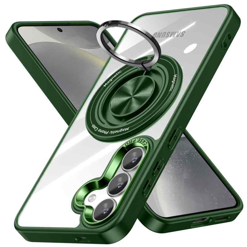 乐天商城 - Galaxy S24 用ケース リング付き 耐衝撃 tpu フルプロテクトデザイン スマホケース 軽量 薄型 スタンド機能 サムスン ギャラクシーs24 用カバー 6.2インチ マグネット搭載 全面保護 擦り傷
