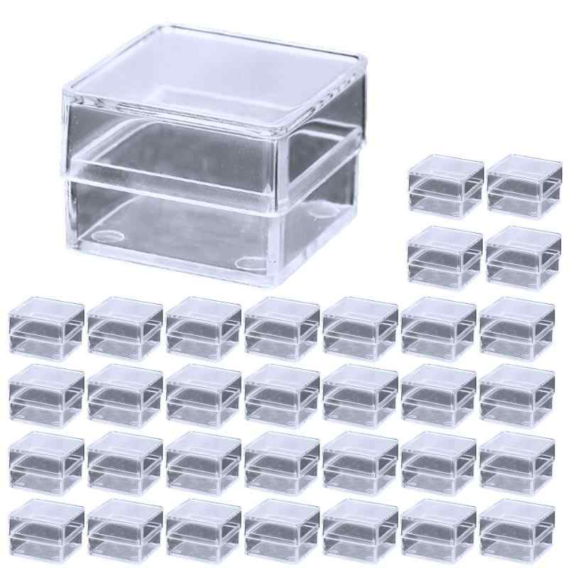 Rakuten - heizi プラスチックケース 正方形 35個セット 小物 収納ケース 小分け 整理 立方体 箱 部品 アクセサリー