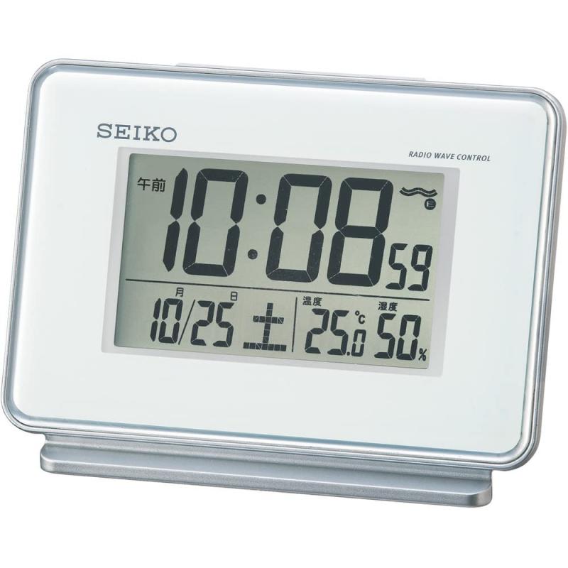 Baccarat - SEIKO CLOCK(セイコークロック) 2チャンネルアラーム温湿度電波デジタル目覚まし時計