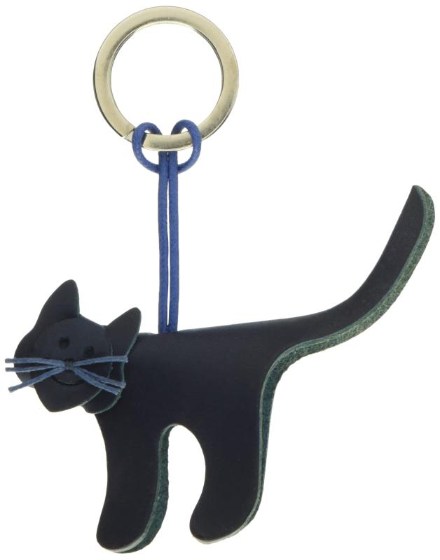 Rakuten - LA CUOIERIA(ラ・クオイエリア) キーホルダー ハンドメイド 本革 イタリア製 ネコ P286