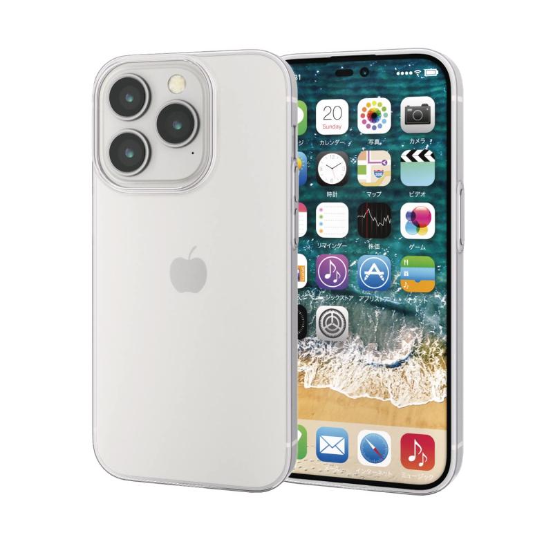 乐天商城 - エレコム iPhone 14 Pro ケース カバー 耐衝撃 衝撃吸収 ソフト クリア