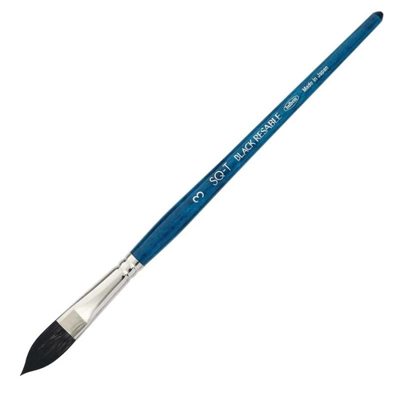 Brushes - ホルベイン 水彩画筆 ブラックリセーブル SQ-T キャッツタン 3号 204173