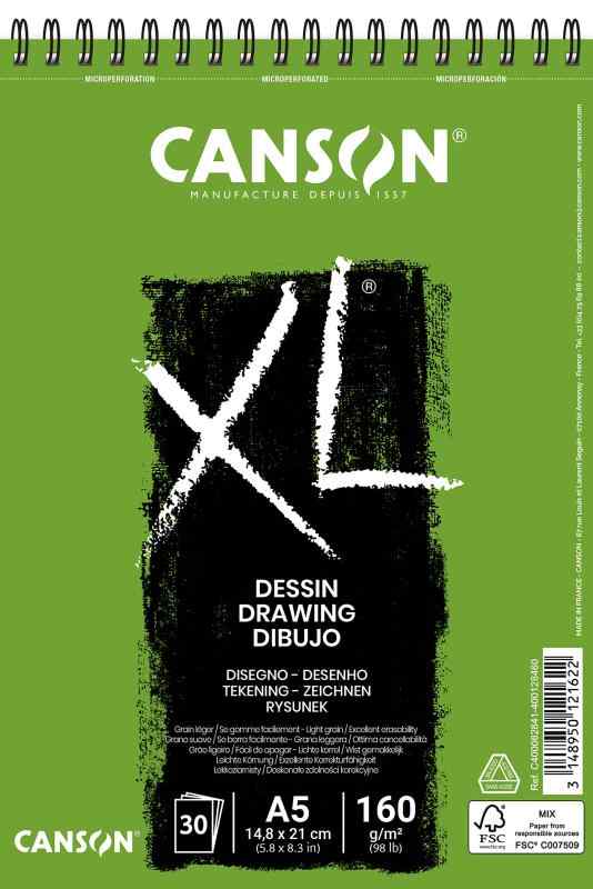 Sketchbook - CANSON キャンソン XL デッサン A5 スパイラル綴じ