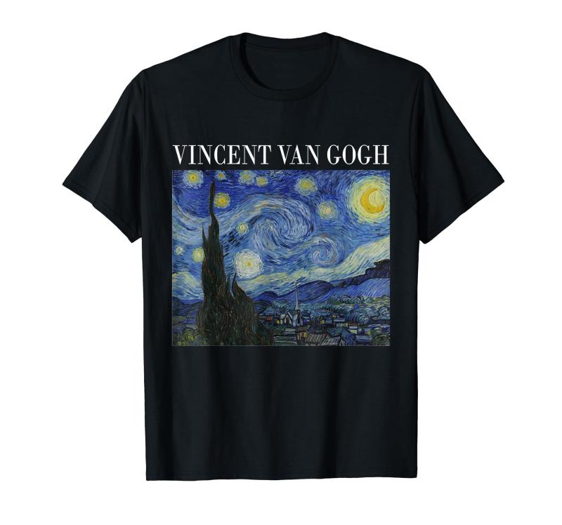 Rakuten - ヴィンセント・ファン・ゴッホによる星月夜|有名な絵画 Tシャツ