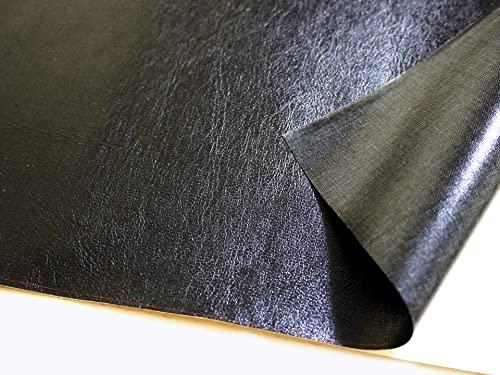 Rakuten - 貼るレザー（シールタイプ） 薄手の合皮（ツヤあり 黒）95×43cm