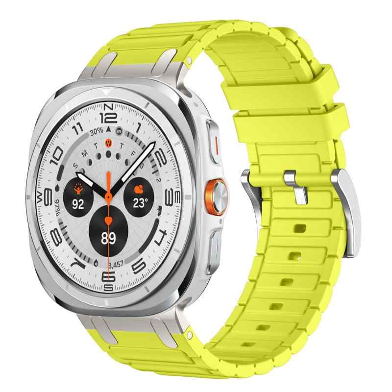 Rakuten - アイビービーム模様 シリコーンバンド Samsung Galaxy Watch Ultra 47mm(2025)対応 ステンレス製連結器 厚みアップスポーツバンド、Samsung Galaxy ウォッチ Ultra (2024) 47mm対応 交換ベルト
