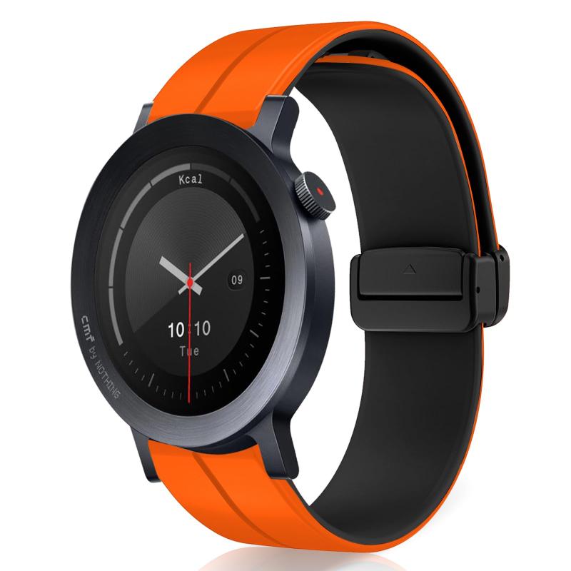 乐天商城 - [] 22mm バンド CMF by Nothing Watch 3 Pro/CMF by Nothing Watch Pro 2 対応 交換バンド シリコン素材 磁気バックル付き マグネット式バックル 替えベルト 柔らかい ストラップ 調整可能 スポー