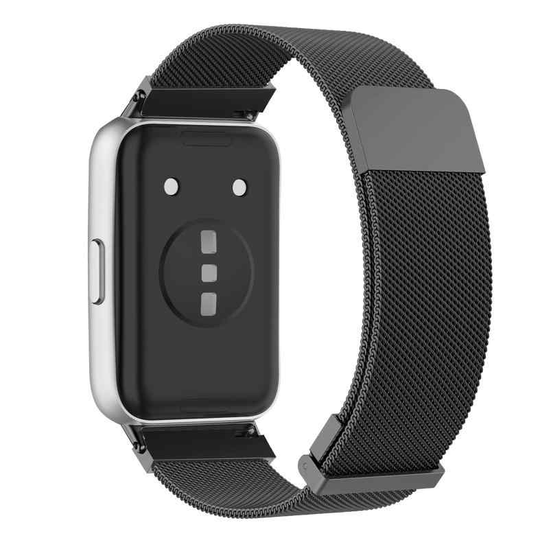 Rakuten - Huawei Band 11/11 Pro 対応 交換バンド マグネット ファーウェイバンド スマートウォッチ huawei band 11 /11 pro 用 交換ベルト 替えベルト ステンレスストラップ 調節可能 通気性 男女兼用 普通