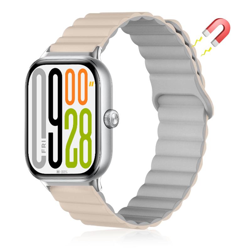 Rakuten - [] 磁性 シリコン バンド シャオミ(Xiaomi) Redmi Watch 5/Redmi Watch 4 対応 交換バンド シャオミスマートウォッチ Redmi Watch 5/Watch 4 用時計ベルト 磁性バックル ストラップ シリコン 交換