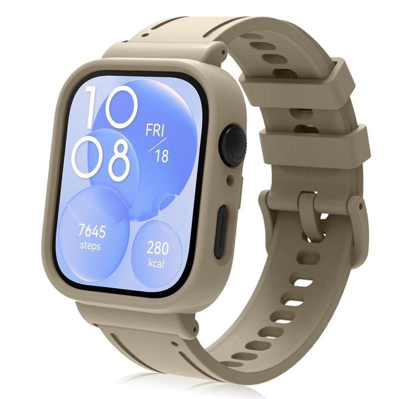 Rakuten - [] シリコンバンド Huawei Watch Fit 3 対応 スマートウォッチバンド スポーツバンド 交換ベルト サイズ調節可能 防水 耐汗性 耐久性 男女兼用 替えベルトHuawei Watch Fit 3 対応