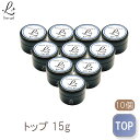 トップジェル トップコート ジェルネイル 国産 化粧品登録 大容量 10個セット 15g セミハード ツヤ ガラスのような艶 透明感 UV LED対応 ぷっくり