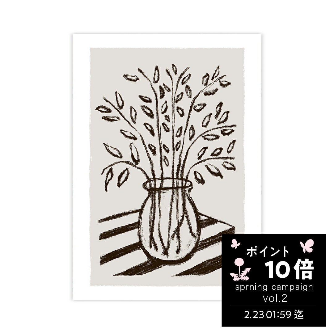 【ポイント10倍】花 アートポスター 選べるサイズ A4 A3 A2 A1 北欧 高品質印刷 LINSL / 0278 日本製 【 アートパネル アートボード 北欧モダン おしゃれ アート ポスター 韓国 インテリア 雑貨 玄関 寝室 壁掛け 抽象画 リンスル 】