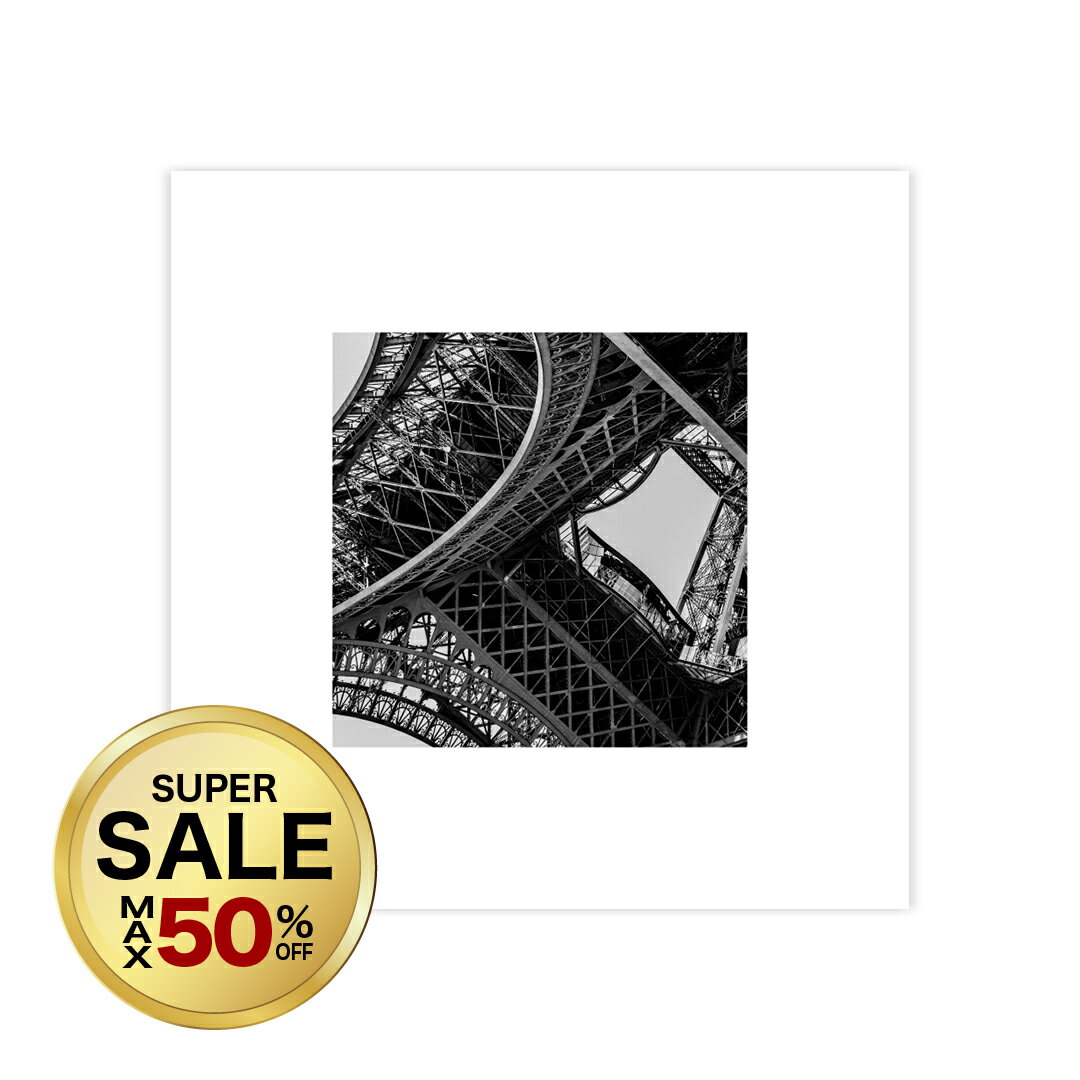 【 30%OFF 20時〜】飾りやすい 正方形 / パリ エッフェル塔 モノクロフォト / 選べるサイズ バランス良い スクエア アート 高級紙・高品質印刷 日本製 LINSL【 アートポスター ポスター 北欧 モダン おしゃれ インテリア アート 玄関 寝室 壁掛け リンスル 】 sq0002