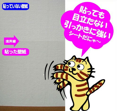 楽天市場 2本セット 強力粘着タイプ 猫の爪とぎ防止シートs半透明だから貼っても目立たない46cm 1m 2本セット プチリフォーム商店街
