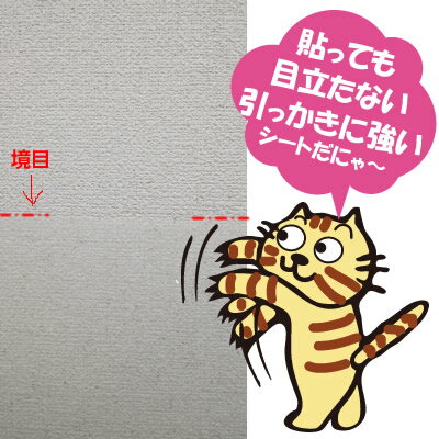 PIP01M強粘着　しっかり貼りつく猫　爪とぎ防止　半透明　シールサイズ：92cm×1m 3