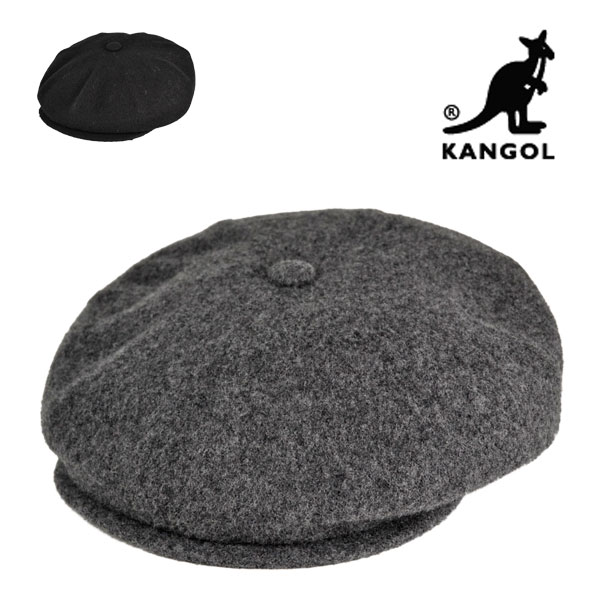 カンゴール キャスケット ウール ホーカー KANGOL 秋冬 メンズ レディース 大きいサイズ 黒 グレー 送料無料 帽子 【楽ギフ_包装】【smtb-k】【kb】