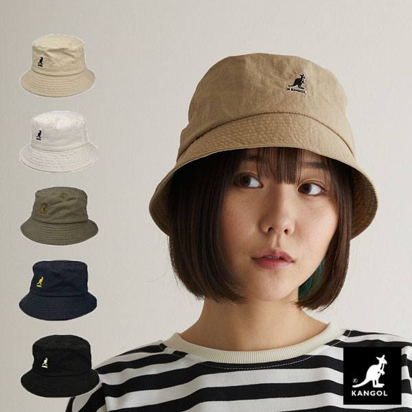 カンゴール ハット KANGOL バケットハット 帽子 バケハ ウォッシュド 帽子 白 ホワイト ベージュ 黒 ブラック おしゃれ ブランド メン..