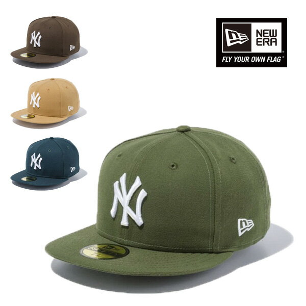 ニューエラ 帽子（メンズ） ニューエラ キャップ 59FIFTY ヤンキース 茶 ブラウン ベージュ グリーン 緑 帽子 MLB