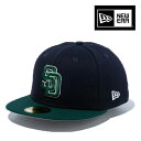 ニューエラ キャップ 59FIFTY サンディエゴ パドレス VINCOL ネイビー ダークグリーンバイザー