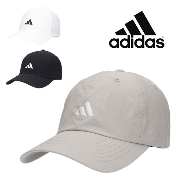 アディダス リサイクルナイロン 6パネル ベースボールキャップ adidas 黒 白 グレー