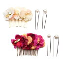 autumn flower Uピン・ヘアコームセット:zoule(ゾーラ)