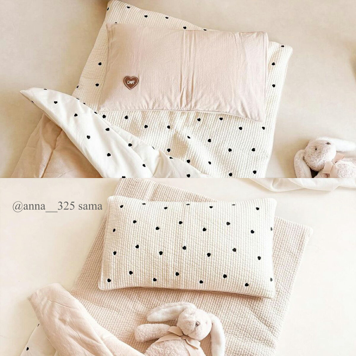 【送料無料】ヌビ枕 ヌビピロー ベビー枕 ベビー布団 ベビー寝具 ベビークッション ヌビバッグ ヌビカバン ヌビ ハート リボン イブル DOT DOT 韓国子供服 韓国ファッション 入園準備 出産準備 出産祝い 子育て bdpi1788 2